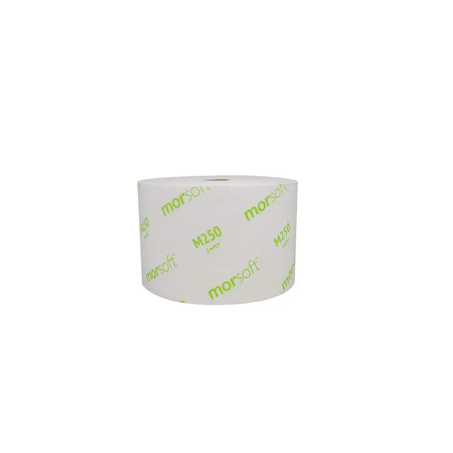 Paper M250 MorSoft Coreless Alternative Bath Tissue SepticSafe, 2Ply White, 1250 Rl 24 Ct