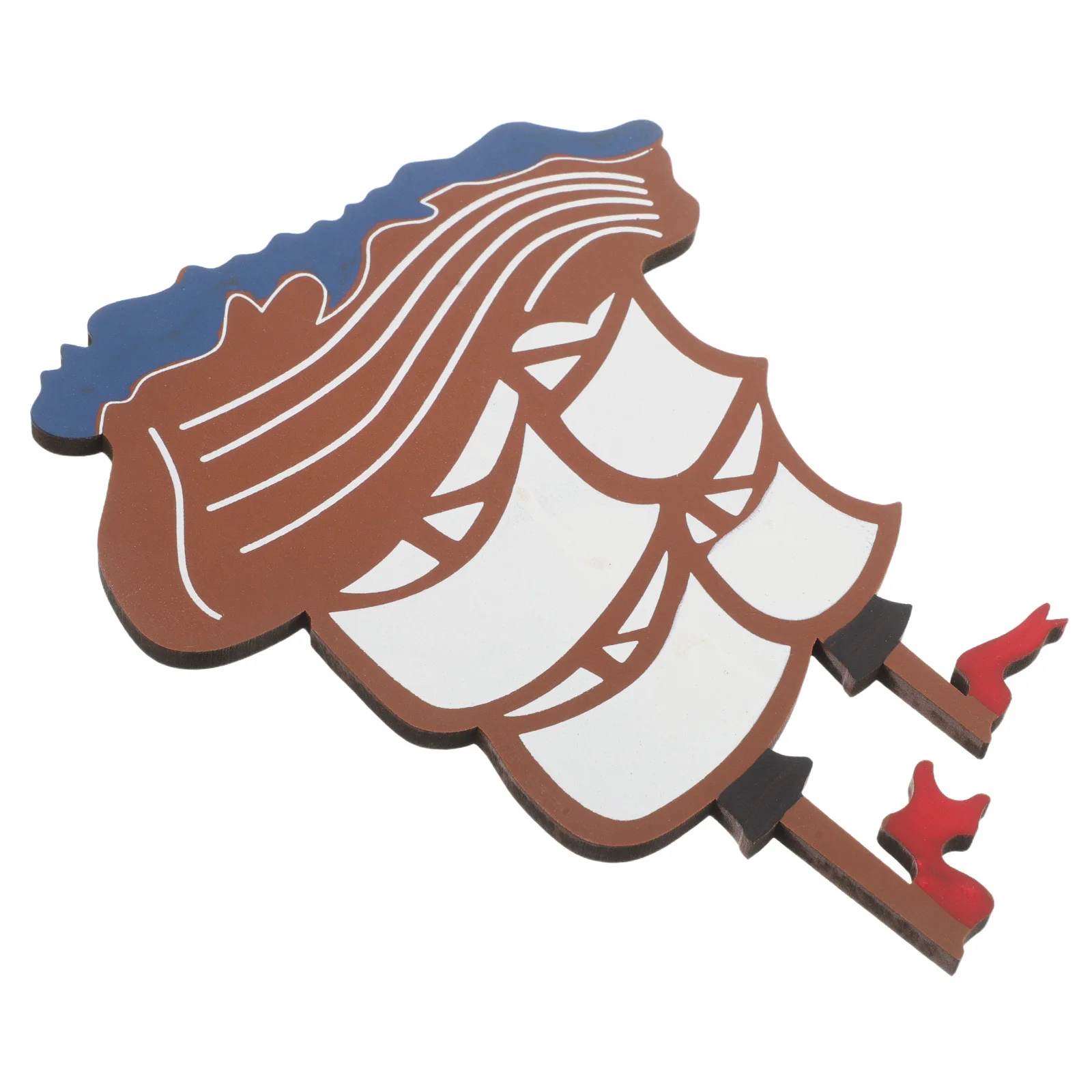 

Ocean Themed Wooden Sailboat Refrigerator Magnet Cute Nautical Fridge Decor for Kitchen Office Magnetic Whiteboard Coastal