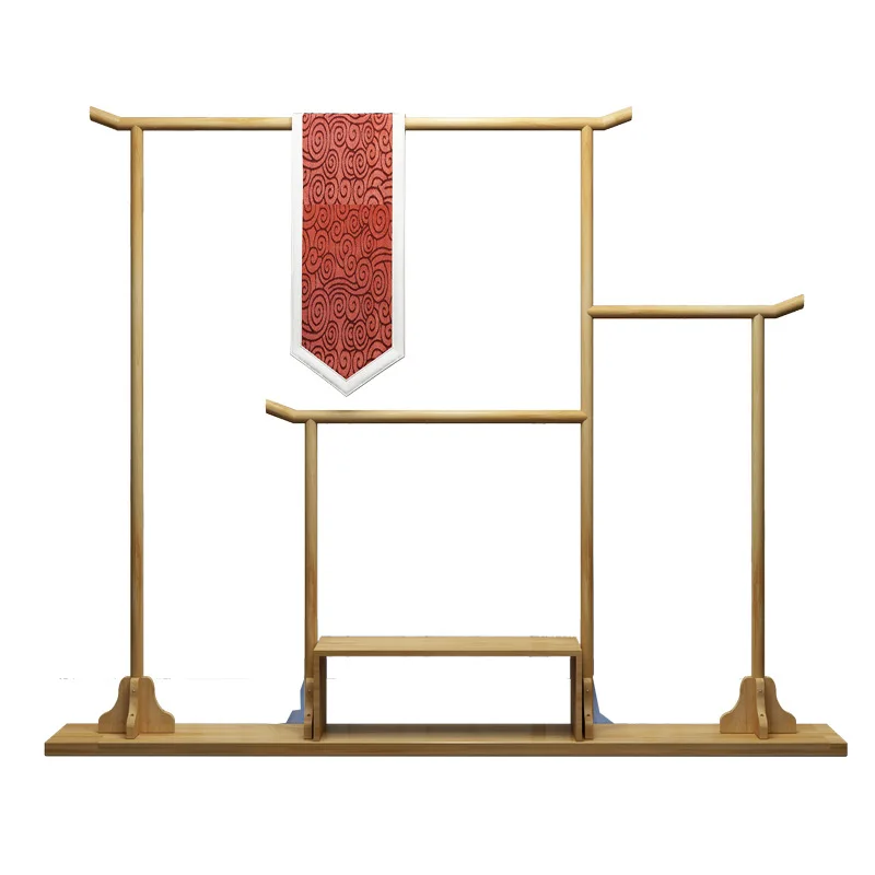 

Chinese-style hanger floor-to-ceiling clothing store Hanfu cheongsam hanger display rack