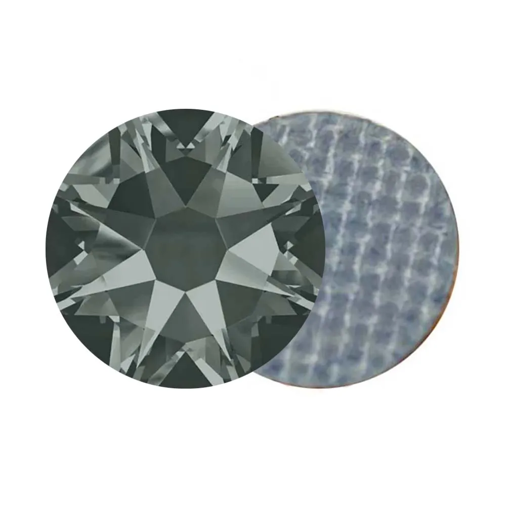 

Crystal XIRIUS Rose Hotfix Glass Flatback Rhinestone Black Diamond Stones Rhinestones for DIY Craft Sewing Wedding Dress