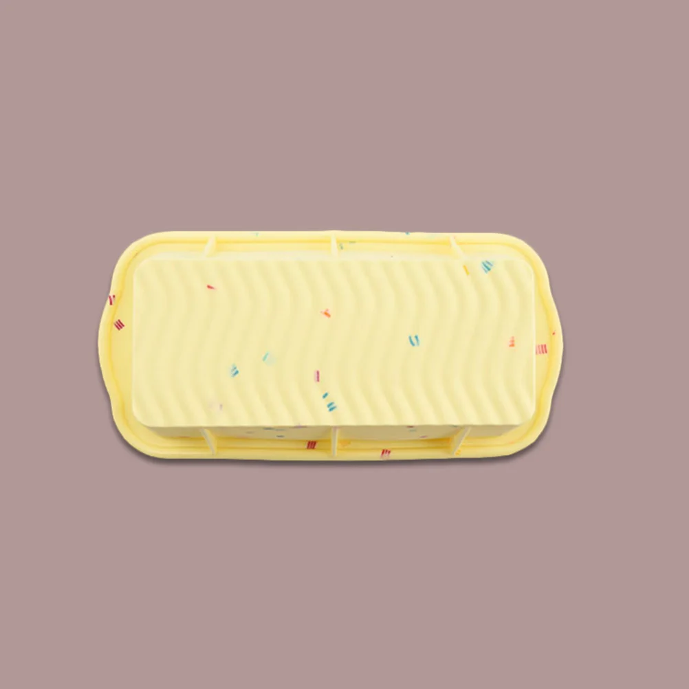 

Silicone Toast Rectangular Bread Mold Yellow Loaf Bread Mold Pan Safe Material Easy Release Baking Cake DIY Tools