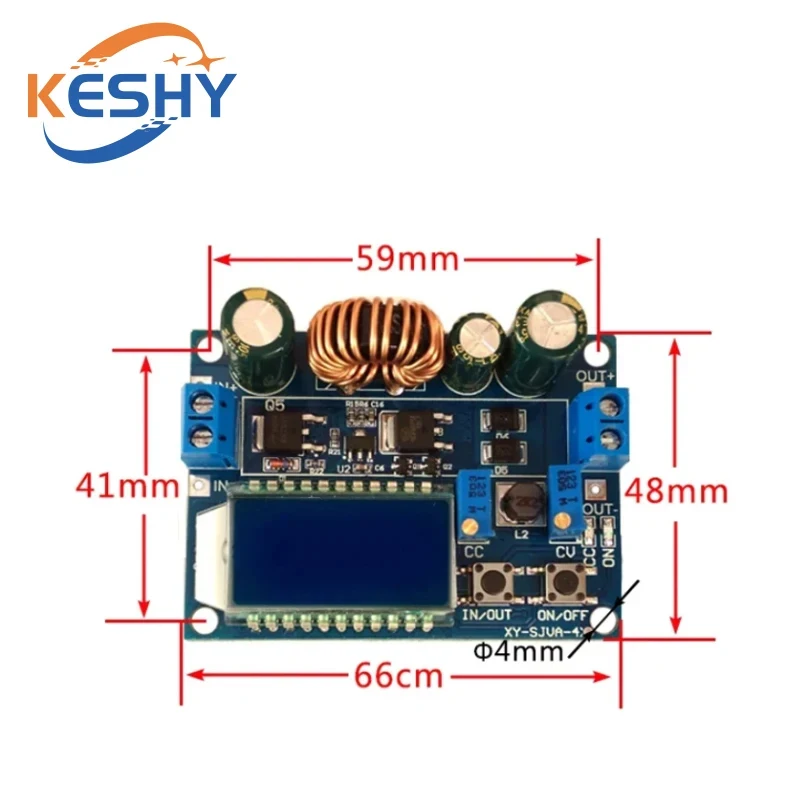35W DC 5.5-30V do 0.5-30V Cyfrowy wyświetlacz LCD Automatyczna przetwornica Step up down Buck Boost Moduł zasilacza Regulowana płytka — zdjęcie produktu 3