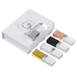 JASTER Transparent Glass USB 3.0 For Car Logo usb pen drive 4GB 16GB 32GB 64GB USB Flash drive Memory Drive Stick Pen Car gift
