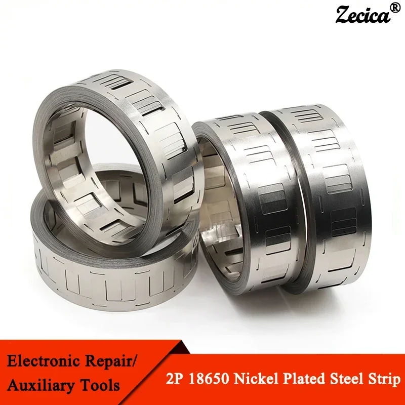 

1 Roll 10m 2P 0.15*27mm Nickel Plated Steel Strip For 18650 Lithium Battery Pack Welding Tape Nickel Belt Nickel Strip