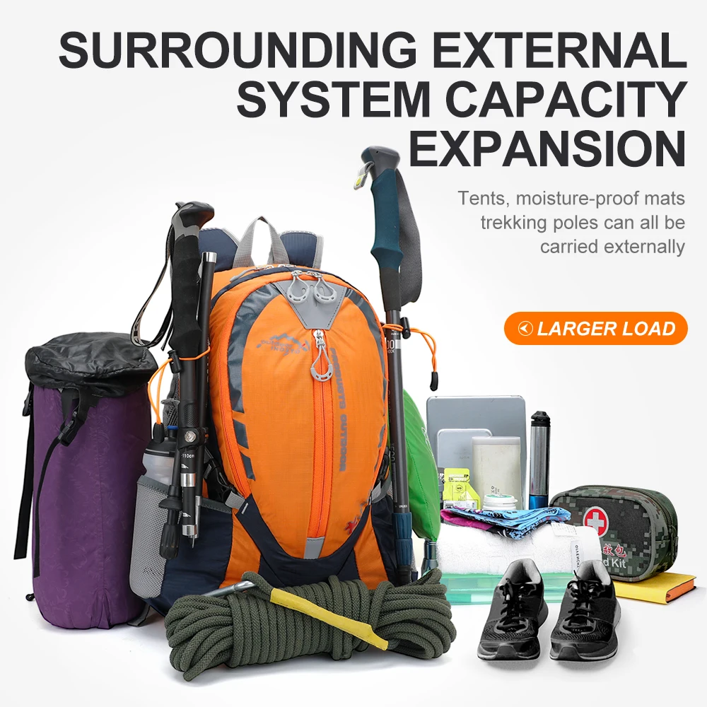 INOXTO 25L Bergsteigen Feuchtigkeitsspendende Rucksack Frauen Radfahren Trail Running Rucksack Männer Marathon Wandern Rucksack 2L Wasser Flasche – Detail 3