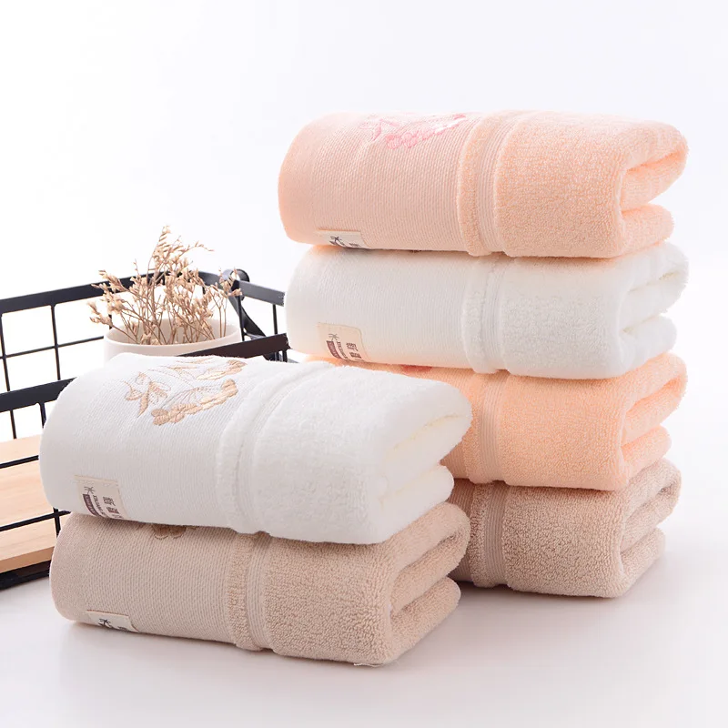 Thickened Pure Cotton Towel  Comfortable and Soft  with Excellent Water Absorption   Ideal for Face Washing and Showering