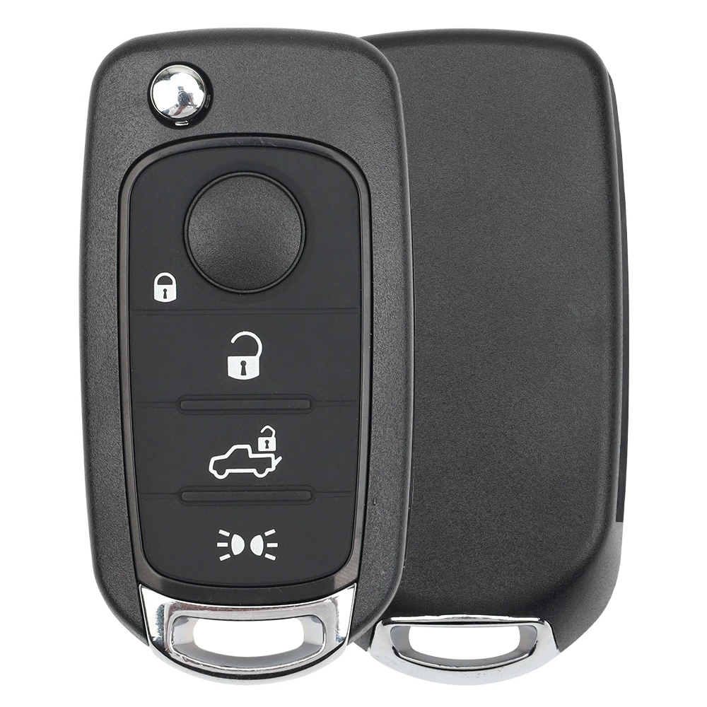 กุญแจรีโมทรถยนต์แบบพับได้ Okey 433MHZ ชิป 4A MQB 48 Megamos AES สำหรับ Fiat 500X Egea Tipo ปี 2016 2017 2018 Dodge ใบมีด SIP22