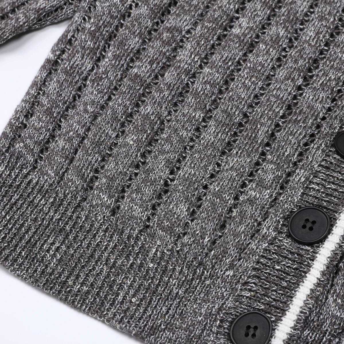 High Quality Spring And Autumn New Style Temperament Socialite V-neck Shiny Silk Color Blocked Jacket Women's Cardigan