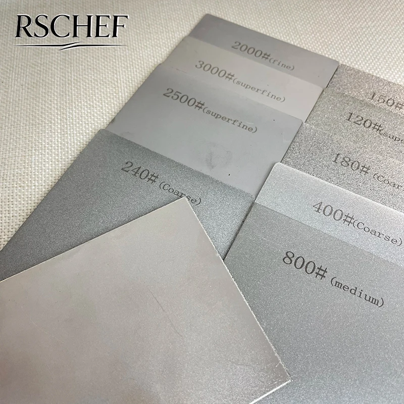 Diamant-Schleifstein Messerschärfer mit Harter Basis Rutschfester Schleifgrad 80-3000 #   Diamantwerkzeuge Feinschleifstein 170*75mm