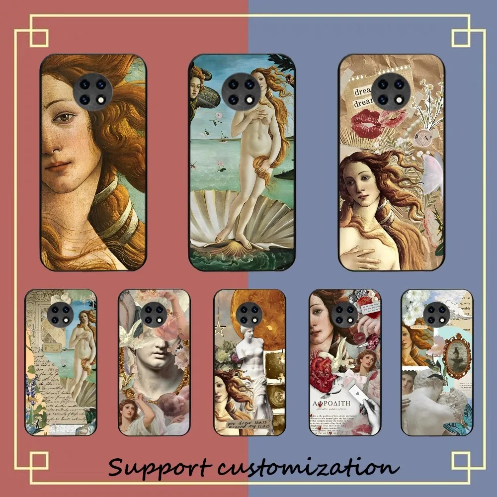 Art Paintings The Birth Of Venus Phone Case For Redmi Note 4 X 5 A 6 7 8 Pro T 9 Pro 9S 10 Pro 11 Pro 11S 11Epro PocoM3pro