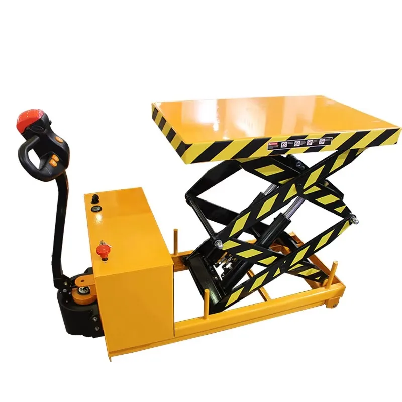 【Best-selling】High-Efficiency 350kg 500kg 1000kg Manual Hydraulic Lifter Caster Scissor Lift Trolley Platform
