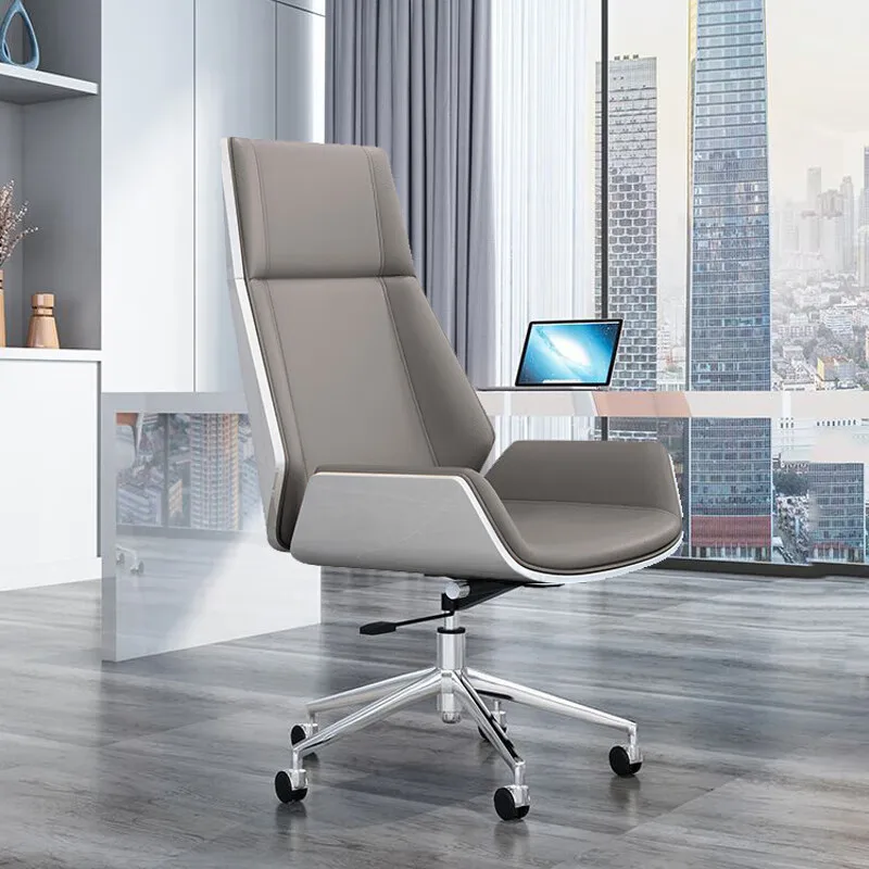 Silla De Oficina con soporte para la espalda, Sillas De Oficina ergonómicas cómodas y perezosas para ordenador, muebles nórdicos móviles para juegos