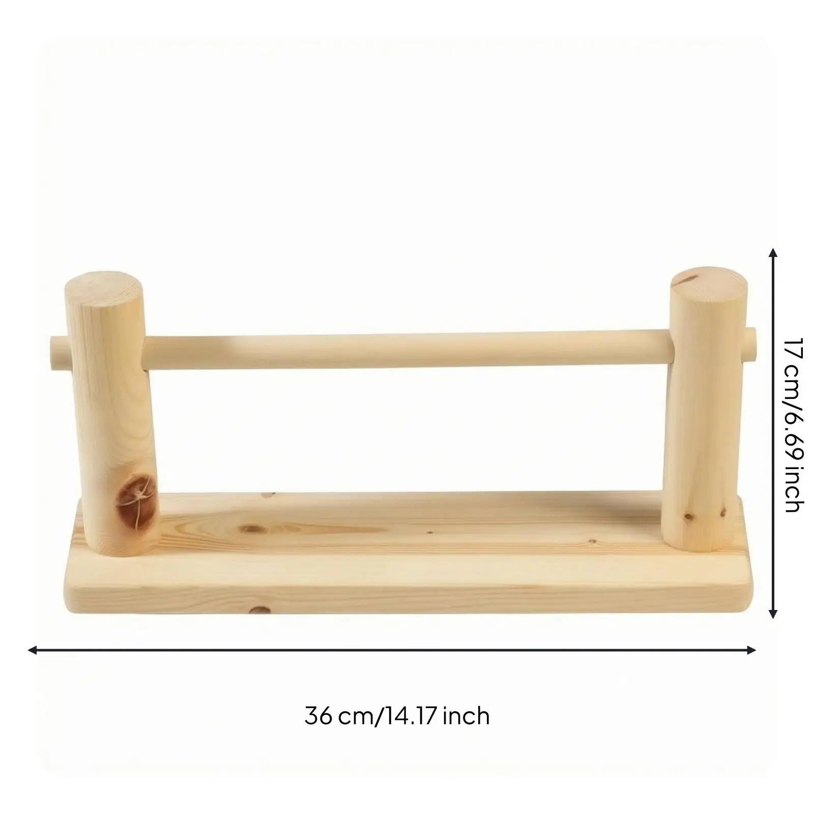 Sturdy Solid Wood Paper Dispenser for Drawing Paper Rolls Minimalist Desk Rack for Artists