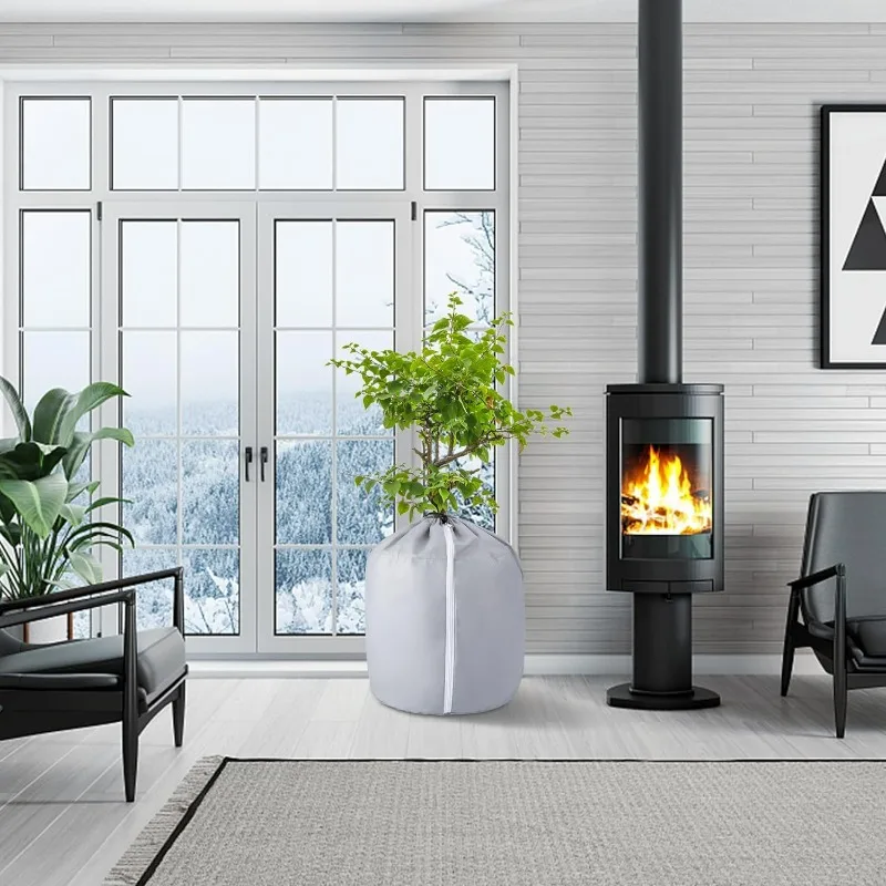 الشتاء غطاء النبات أكياس حماية الصقيع في الهواء الطلق حديقة شجيرة الأشجار بوعاء النبات حامي أكسفورد القماش المضادة للتجميد غطاء دافئ #2