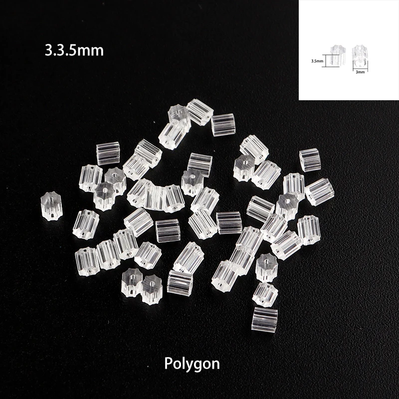 200/500Pcs Silikon Ohrring Zurück Stopper Transparent Stud Ohrring Stecker Für DIY Schmuck Machen Ohrring Zubehör