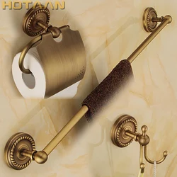 .,solid brass Bathroom Accessories Set,Robe hook,Paper Holder,Towel Bar,bathroom sets,antique brass finish YT-12200