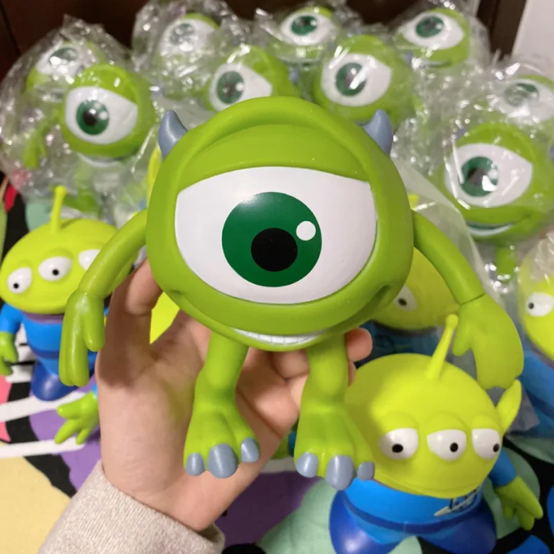 Em estoque original monsters inc michael wazowski figura de ação brinquedo colecionável decoração de mesa ornamento presente de aniversário