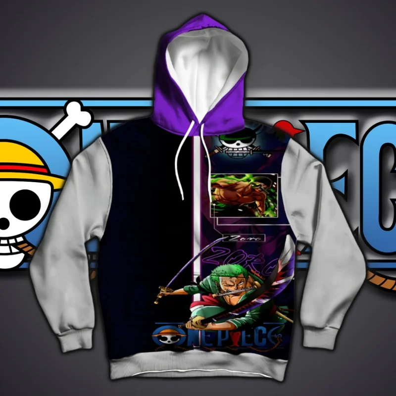 

Цельная толстовка с капюшоном в стиле аниме Battle Roronoa Zoro, модная толстовка с принтом на осень/зиму, уличная толстовка с капюшоном, повседневная уличная одежда
