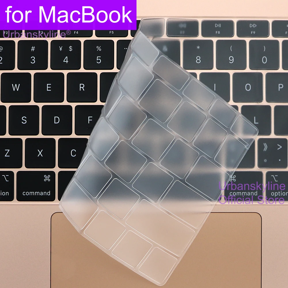 Чехол для клавиатуры для Macbook Air 13 M1 11 Pro 13 14 Max 16 Touch Bar ID 15 17 12 Retina, силиконовый защитный чехол A2337 A2442