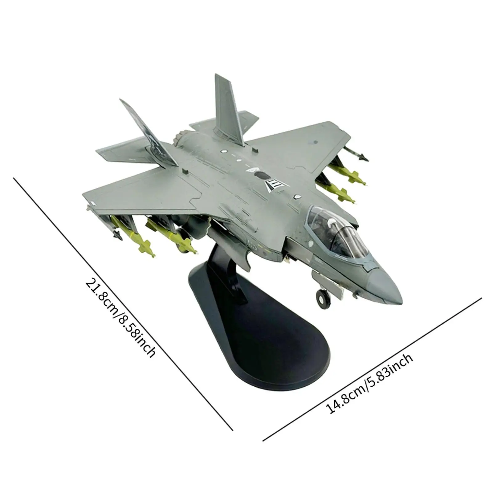 مقياس 1:72 F-35A نموذج طائرة مقاتلة نموذج الوحش وضع عرض موقف طائرة محاكاة الطائرة للبالغين هدية جمع #6