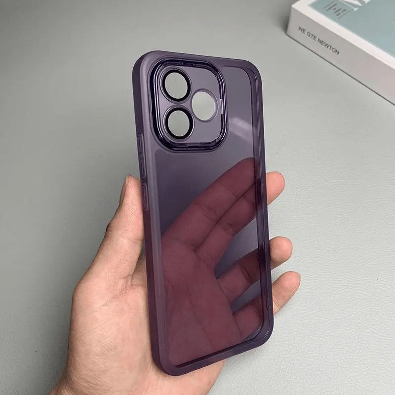 حافظة لهاتف OPPO A5 Pro مصنوعة من السيليكون الشفاف الفاخر مع غطاء خلفي من البولي يوريثان الحراري لهاتف OPPO A5X 4G 5G ممتص للصدمات Funda