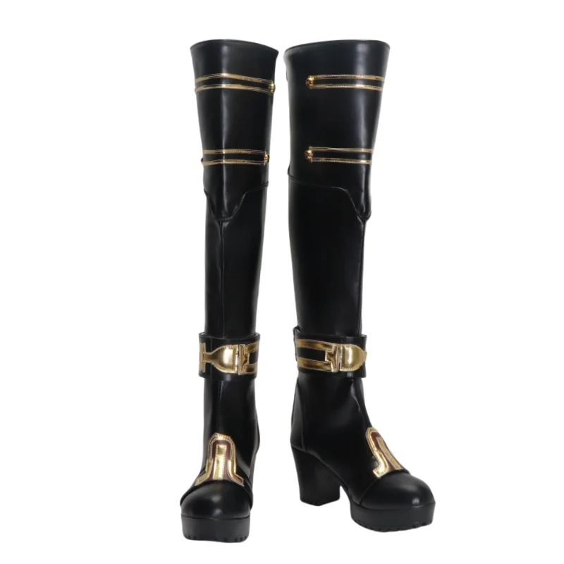 chaussures-de-cosplay-caitlyn-pour-jeu-d'halloween-lol-arcane2-caitlyn-kiramman-bottes-longues-nouvelle-collection-2025
