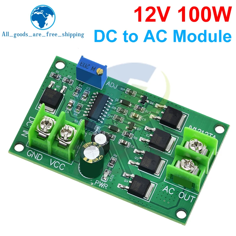 100W DC-AC Power Inverter Transformer DC 12V to AC 12V Square Wave Signal Generator Voltage Regulator Power Converter Board image 4