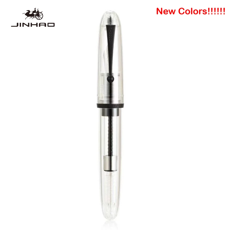 Jinhao 9019 Fountain Pen Transparent Color Resin luxury Pen 0.38/0.5/0.7mm Writing Ink Pens Stationery Office School Supplies image 3
