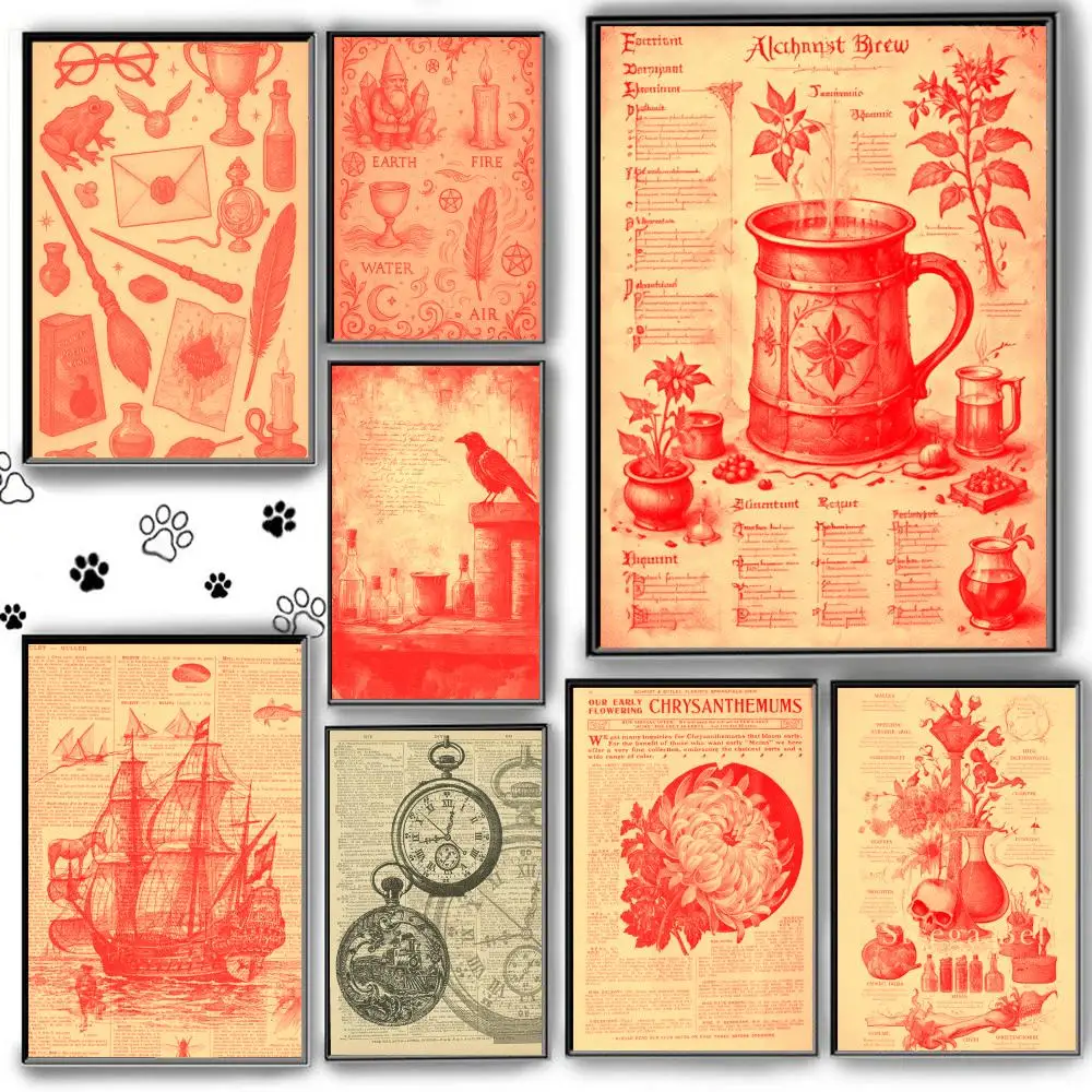 

Anime M-m-medieval Witchcraft Poster HD Anime Hot Theme Singer/OST/Movie-Waterproof Self-Stick Home Decor