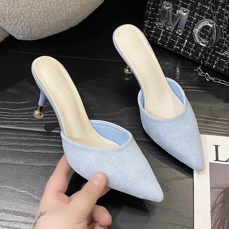 2024 Luxury Women\'s Sandal Beach Shoes Woman Summer Trends Womens Sandals For Ladies Designer Heels Mules Woman\'s Slippers Plush