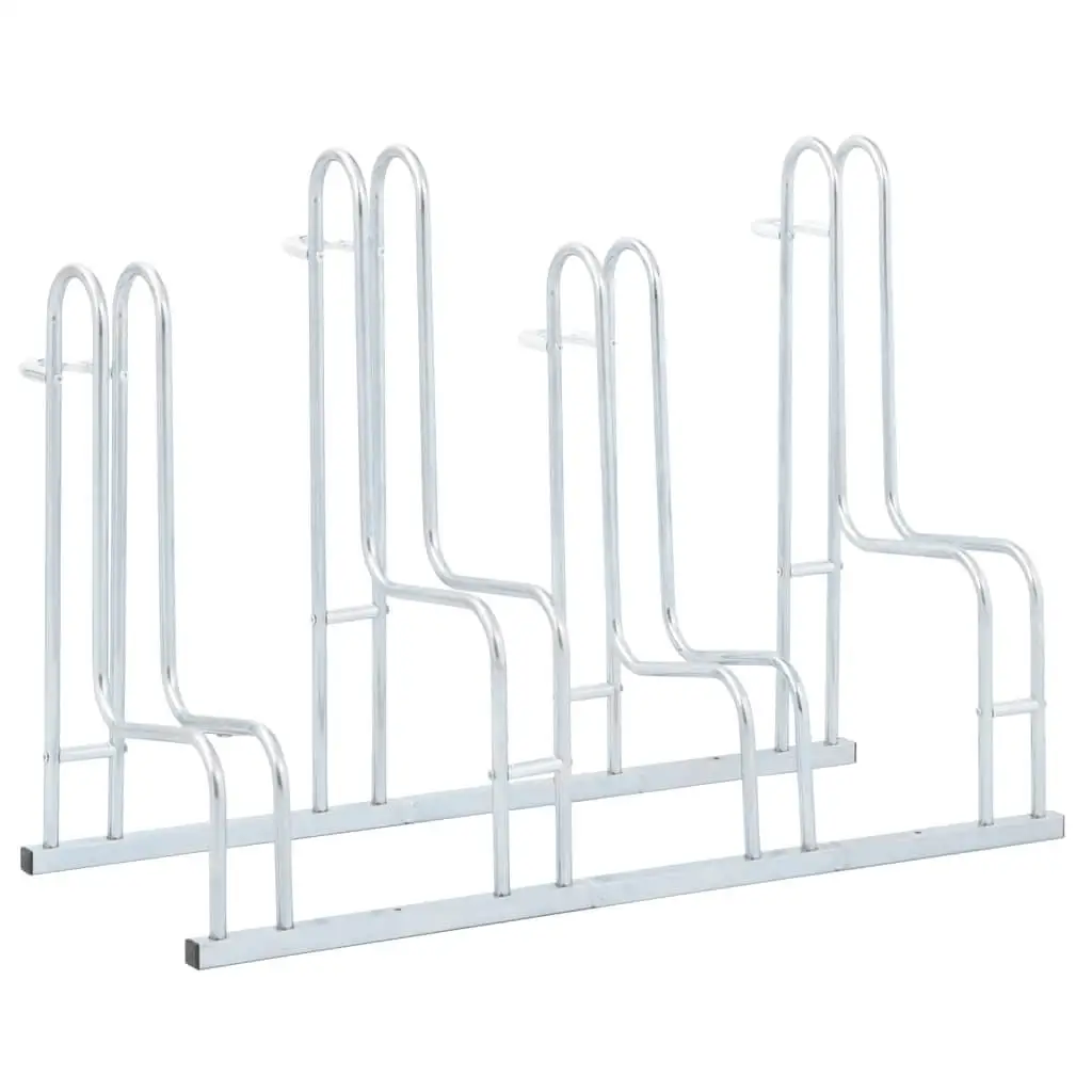 for 4 Bike Floor Stand - Galvanized Steel Rack - Freestanding Bike Storage Solution