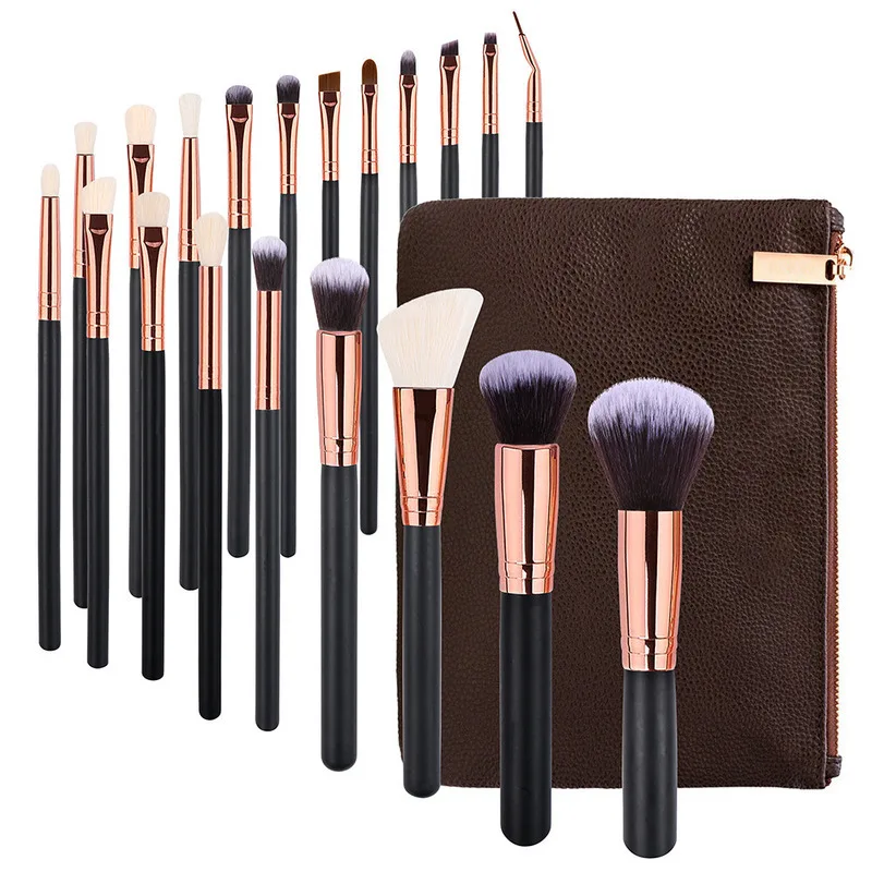 

20-piece Black Makeup Brush Set, Beauty Tools: Foundation Brush, Eyeshadow Brush, Loose Powder Brush