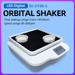 SK-O180-S 실험실 LED 디지털 궤도 셰이커 최대 용량 3KG 속도 40-200RPM 스윙 속도 발진기