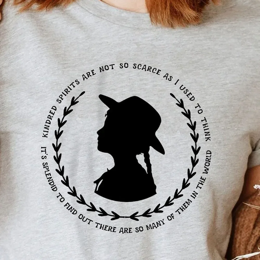 Camiseta con cita de Anne Shirley de Gables verdes, leyendo Gilbert Blythe Kindred Spirits, amante del libro