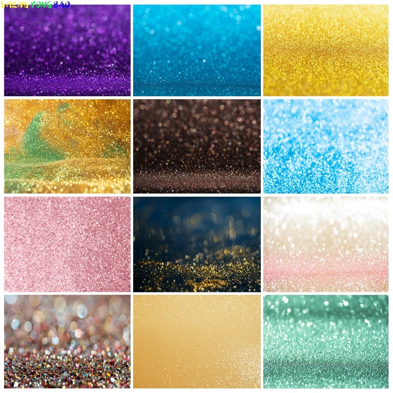 

Vinyl Custom Fantasy Glitter Star Polka Dot Light Bokeh Photography Backdrop Birthday Party Child Photo Background TGZ-01