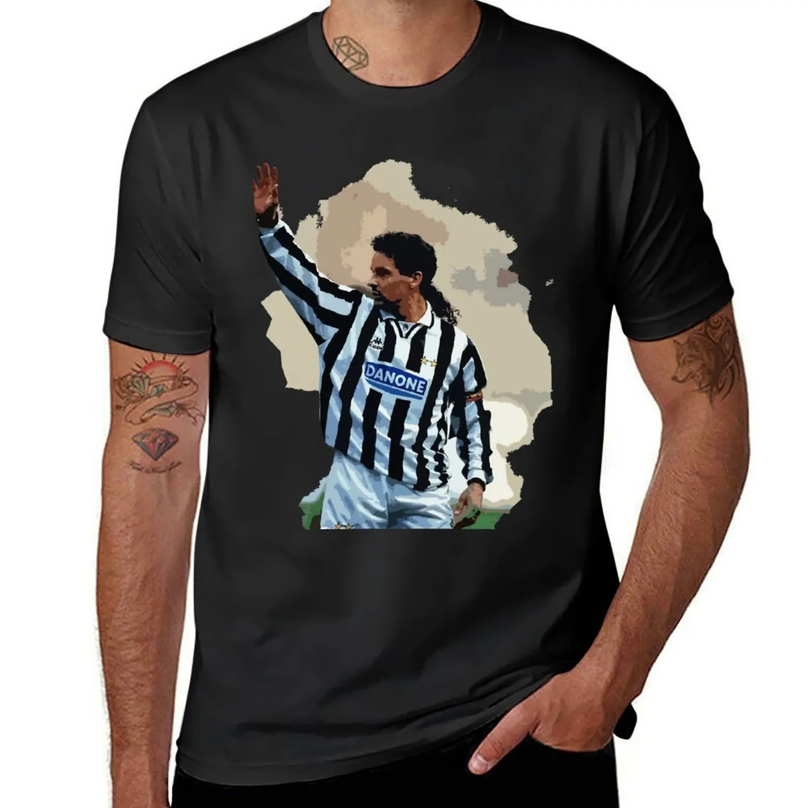 

Roberto Baggio T-Shirt for a boy sports fans summer tops boys whites fitted t shirts for men