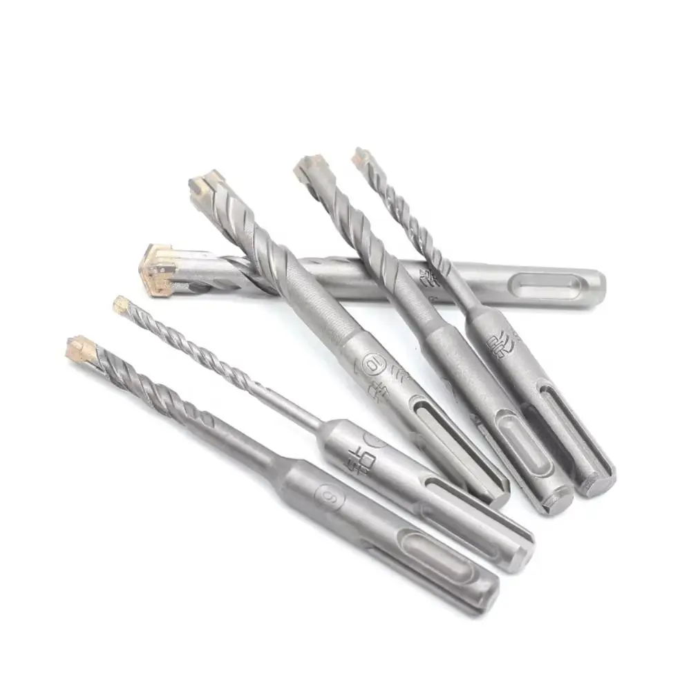 1Pcs Cross Tips Concrete SDS Plus Drill Bit 4/5/5.5/6/8/10/12mm 4 Cutters Electric Hammer Drill Bit Round Shank Hand Power Tool