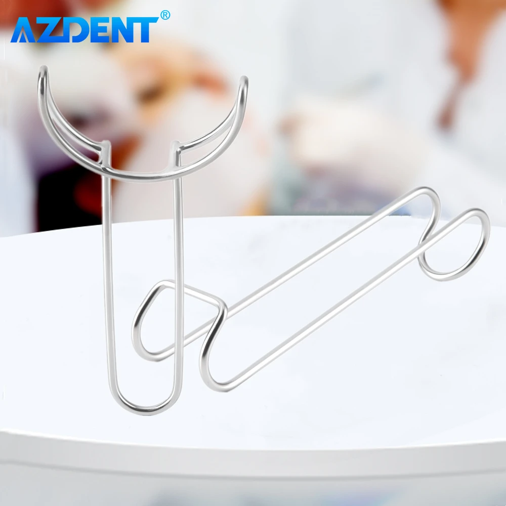 AZDENT الأسنان الشفاه ضام الفم توسيع داخل الفم الخد العلوي السفلي الشفاه ضام الفم فتاحات الفولاذ المقاوم للصدأ طب الأسنان أداة