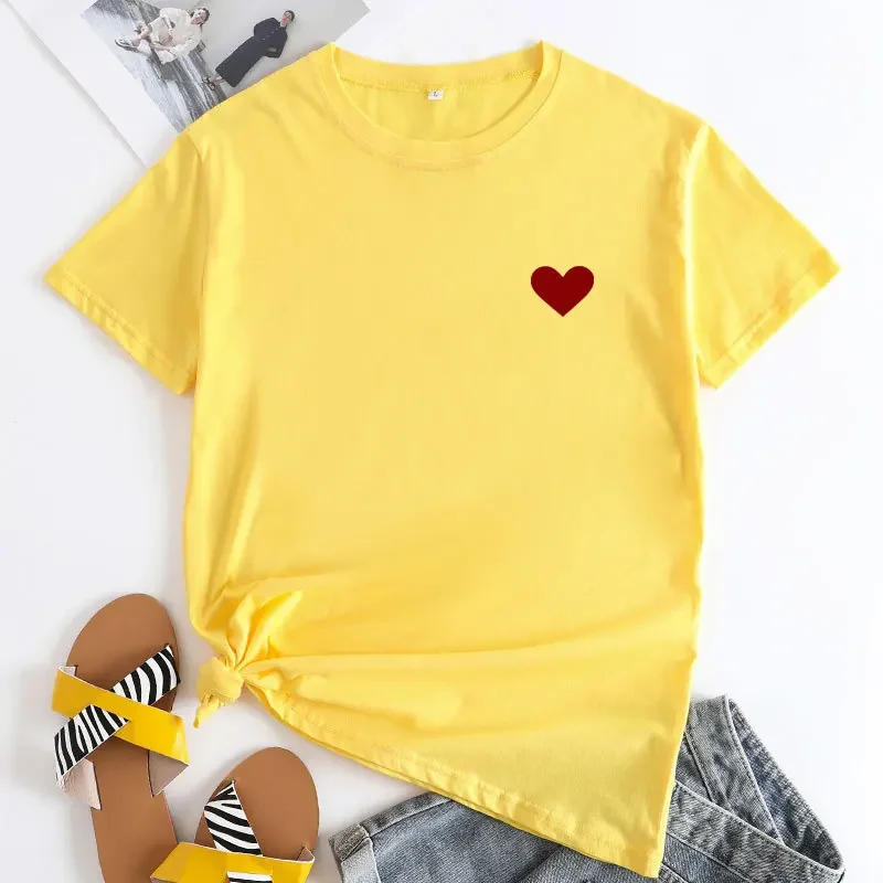 JFUNCY Fashion Women Top Short Sleeve Tee Shirt 2024 Oversized Women\'s T-shirt Woman Clothing Graphic T-shirts Female Tshirt