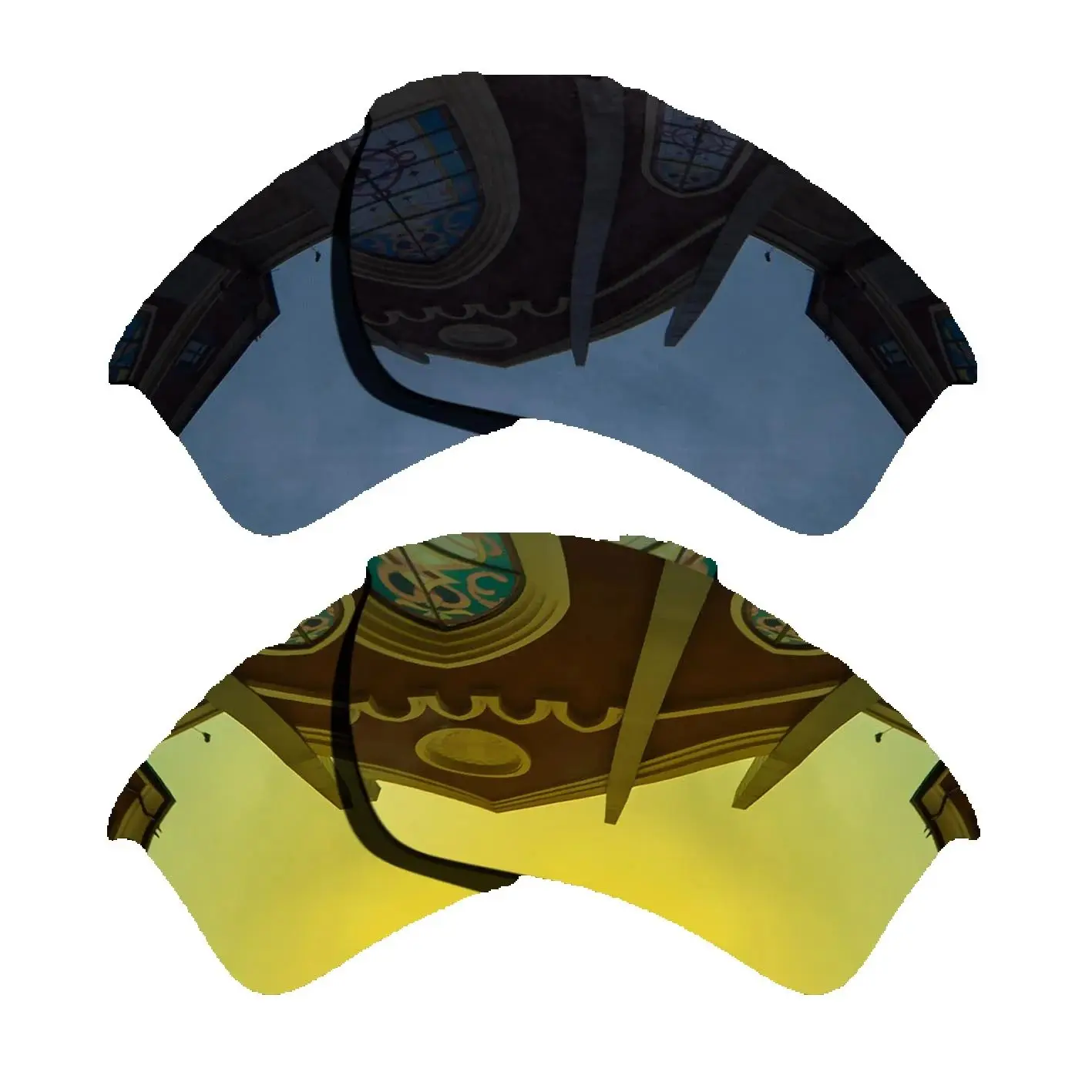 

Grey Black&Yellow Golden Sunglasses Polarized Replacement Lenses for Oakley Half Jacket 2.0 XL