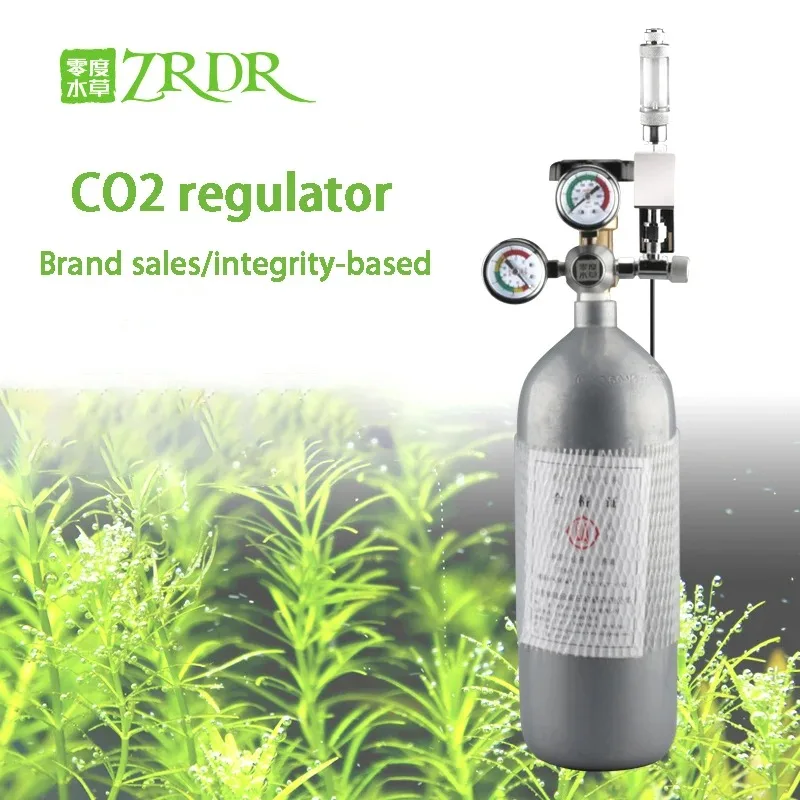AC100-240V Aquarium CO2-Regler Blasenzähler Magnetventil-Set Fischbecken CO2-Reaktionssystem CO2-Druckminderer-Ventil – Detail 1
