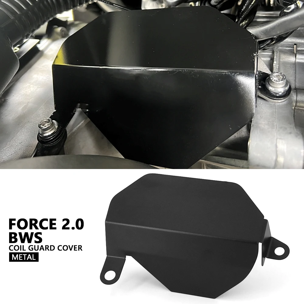 New Black Shock shield Motorcycle Accessories High Voltage Coil Protection Cover For YAMAHA FORCE Force 2.0 / BWS