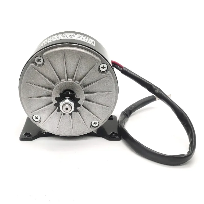 

MY1016 12V DC 300W High-Speed Sprocket Brushed Motor 2750RPM 1.22N.M for Electric Bike/Scooter/Industrial Equipment Conversion
