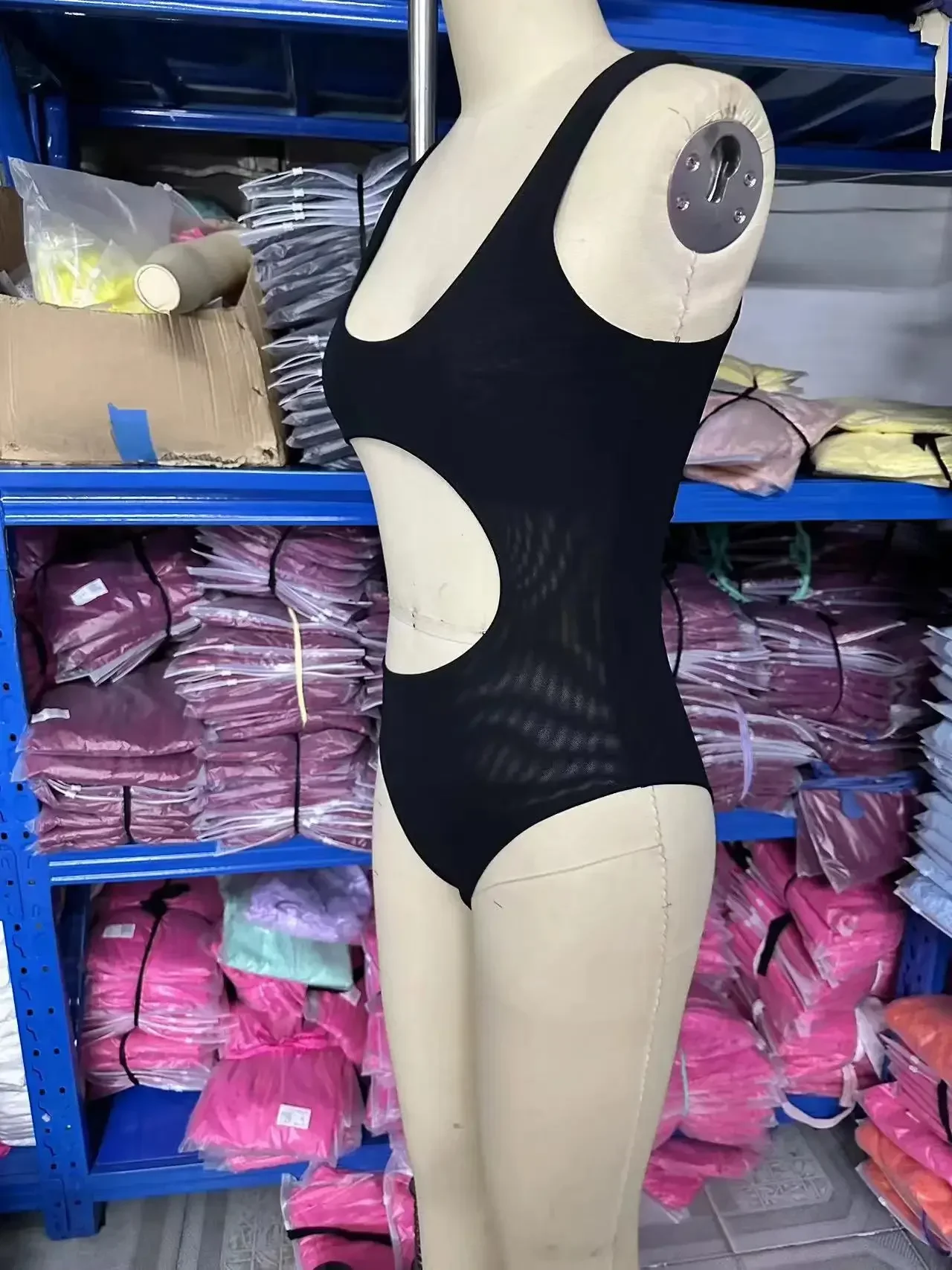 New Women's Bikini Set Transparent Opaque Beach Bath Sunbathing Breathable Summer One-piece Hollow Swimsuit Suit 2025 New