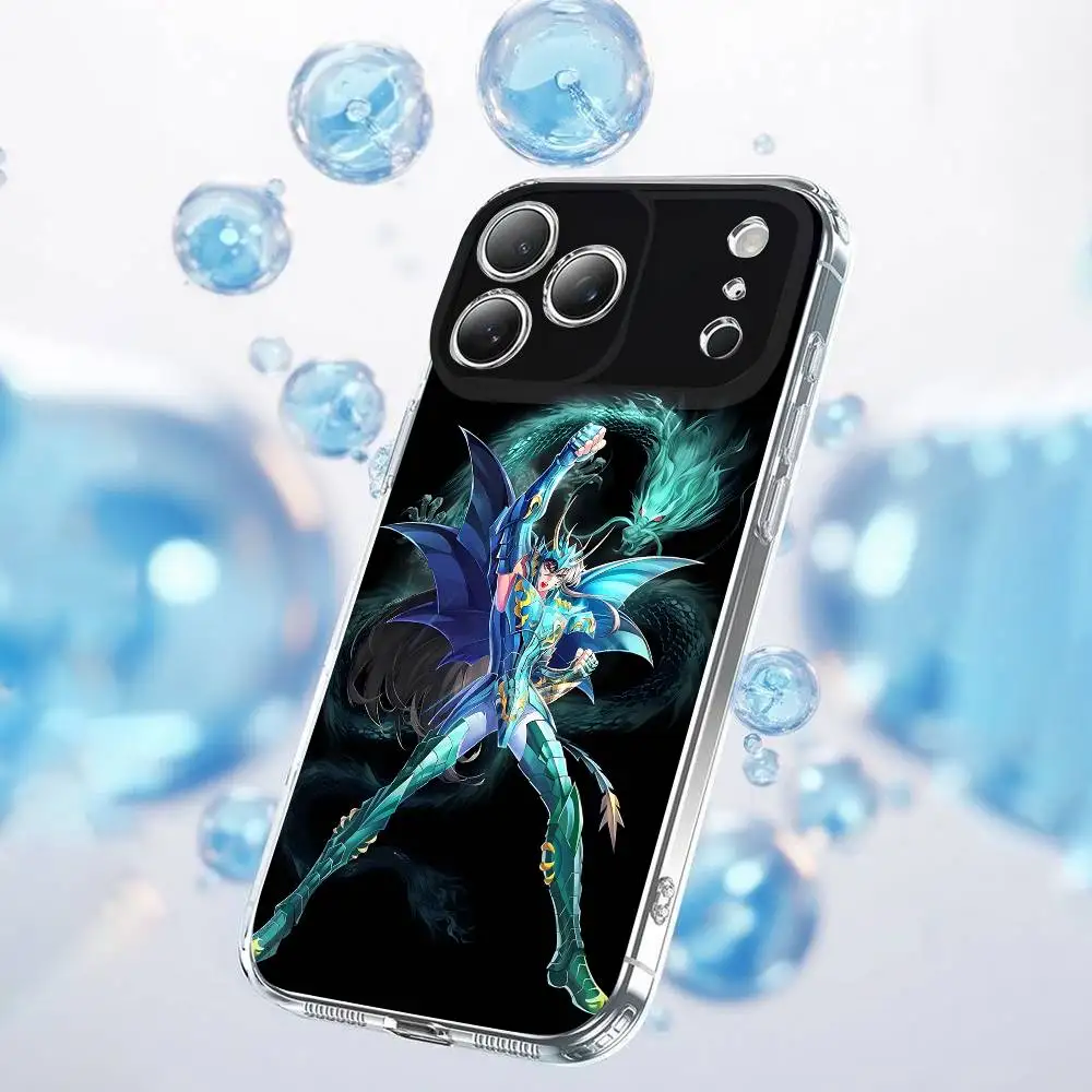 Чехол для телефона S-Saint Seiya Knights Zodiac для iPhone 17,16,15,14,13,12,11 Plus,Pro,Max,Plus,E,SE4,Air,Mini Transparent