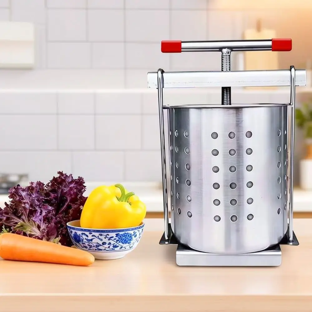 Kitchen Stainless Steel Manual Vegetable Dehydrator Household Dumpling Stuffing Water Removal Press Fruit Squeezer Tool