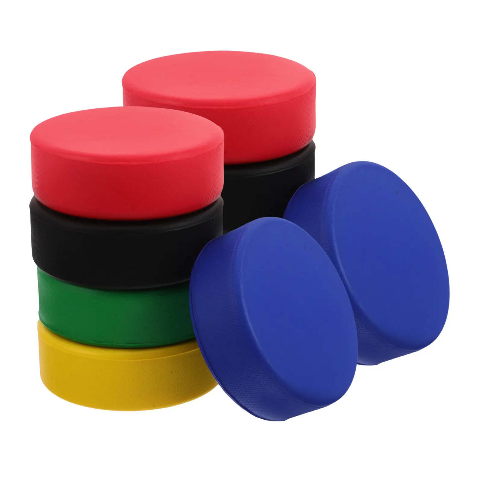 10Pcs PU Foam Ice Hockey Pucks Soft Mini Indoor Hockey Pucks for Stress Relief Practicing Training Party Favors Birthday Gifts