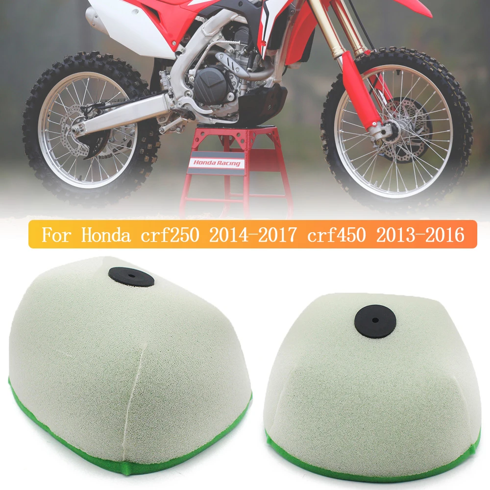 

Motorcycle Sponge Air Filter Air Filter for Honda CRF450 CRF450R 2013 2016 CRF250 CRF250R 2014 2017