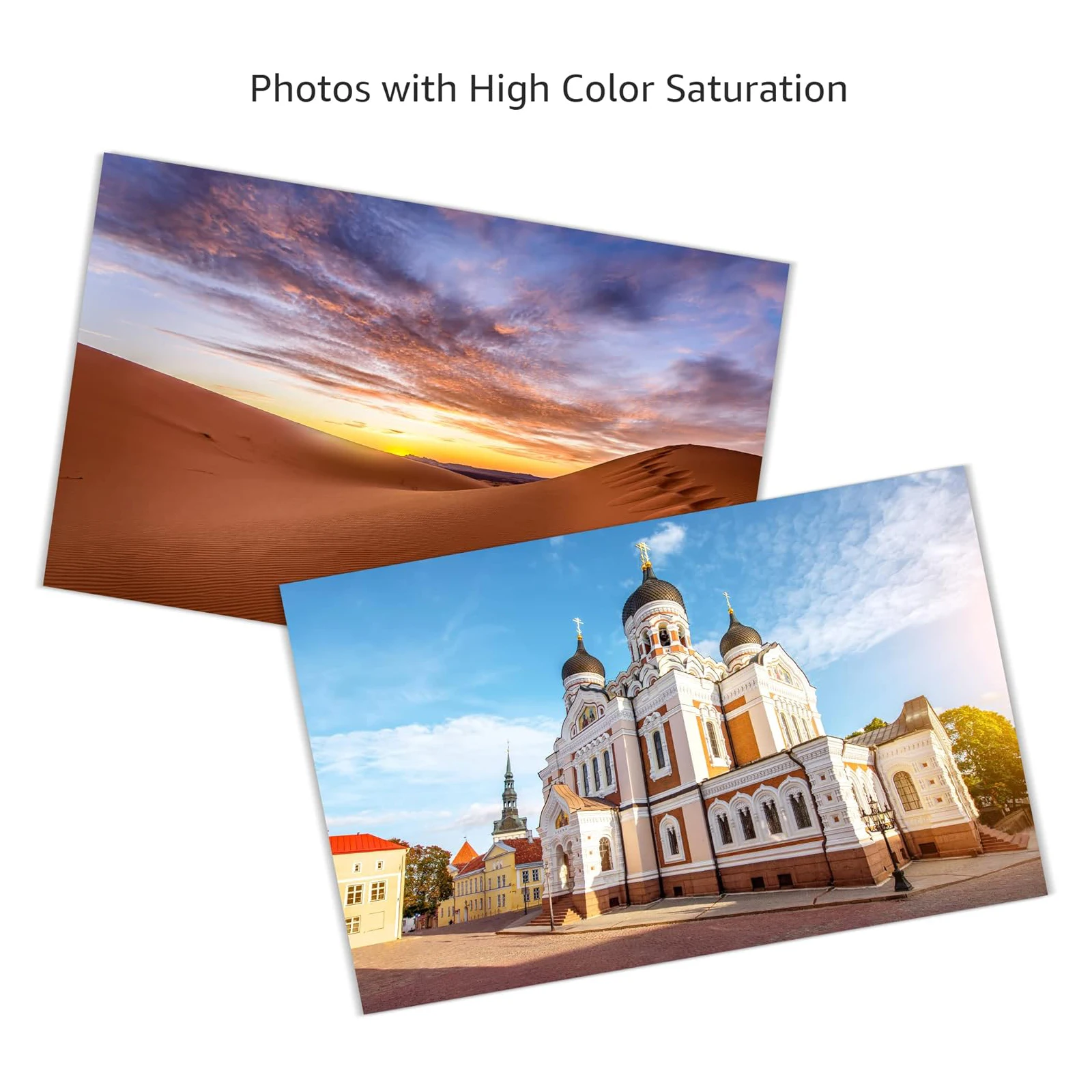 100매 접착식 광택 사진 용지 5x3.5인치-사진, 엽서, 인사말 카드용 프리미엄 잉크젯 프린터 용지