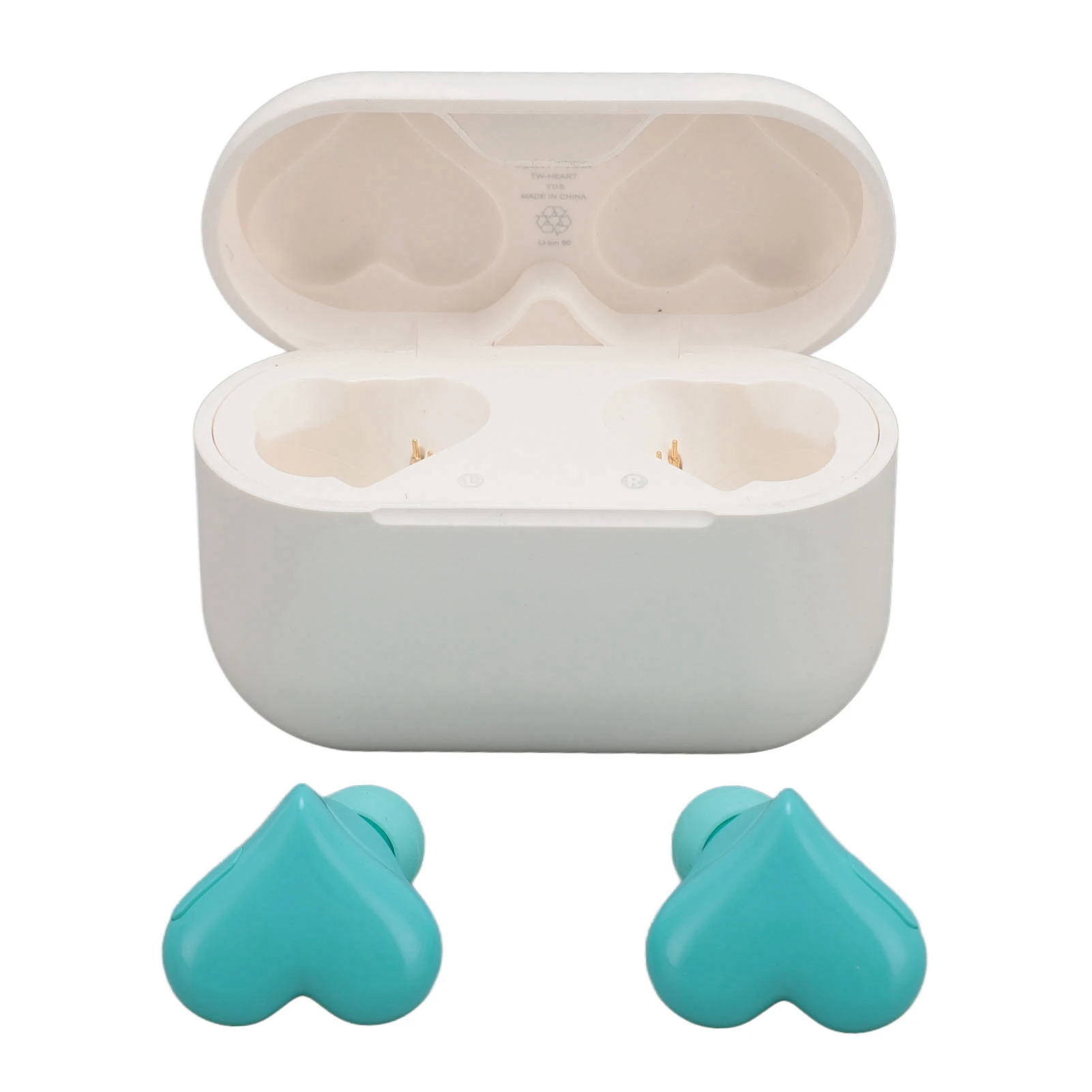 Wireless Earbuds Stable 5-6 Hours Using Time Cute Wireless Bluetooth5.3 Earbuds Heart Shaped PC and ABS for Call Video Game
